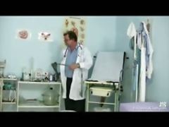 Blonde teen Kristyna gyno exam at kinky gynoclinic