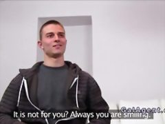 Milf female agent fucks handsome guy in casting